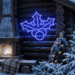 Christmas Holly Flex Neon Sign