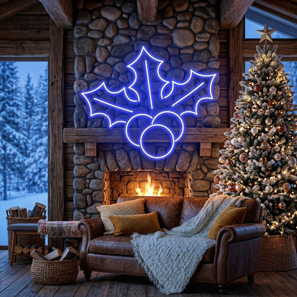 Christmas Holly Flex Neon Sign