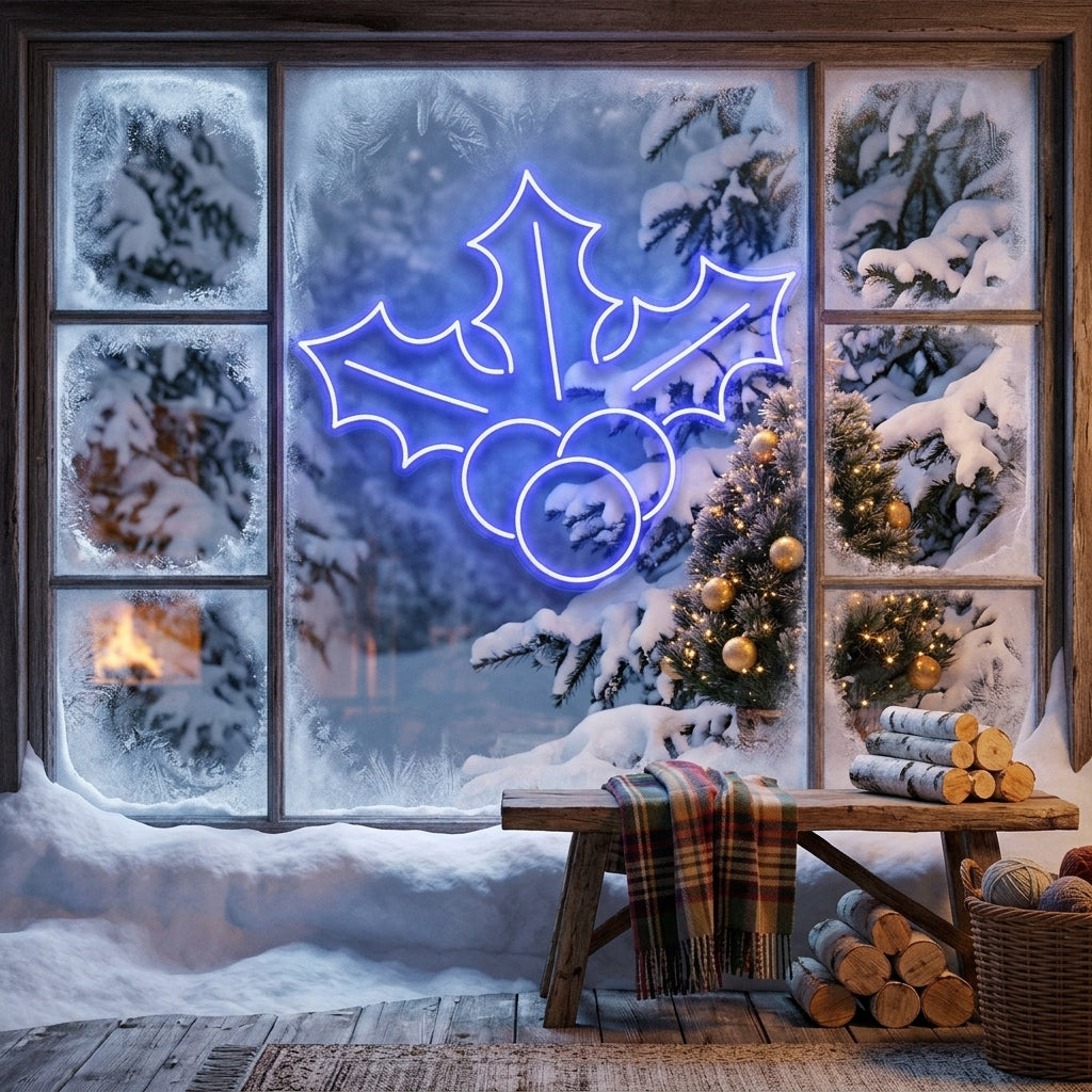 Christmas Holly Flex Neon Sign