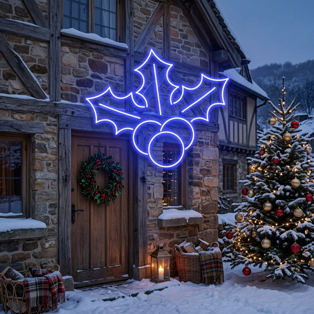 Christmas Holly Flex Neon Sign