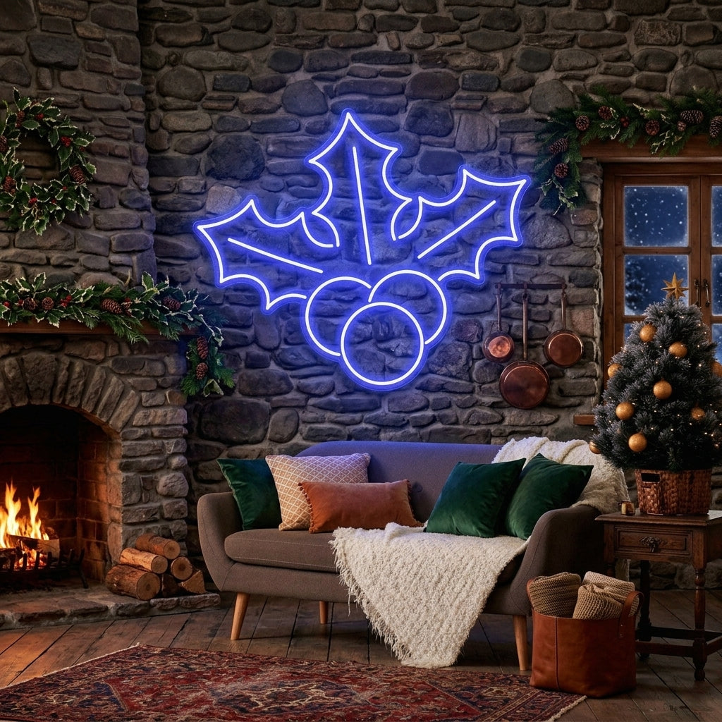 Christmas Holly Flex Neon Sign