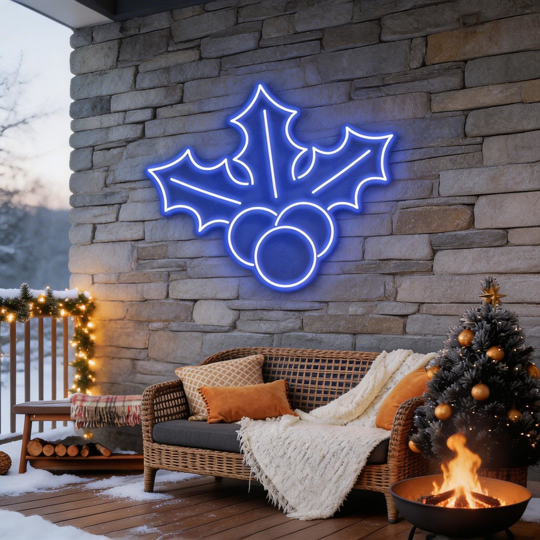 Christmas Holly Flex Neon Sign