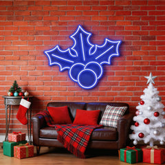 Christmas Holly Flex Neon Sign