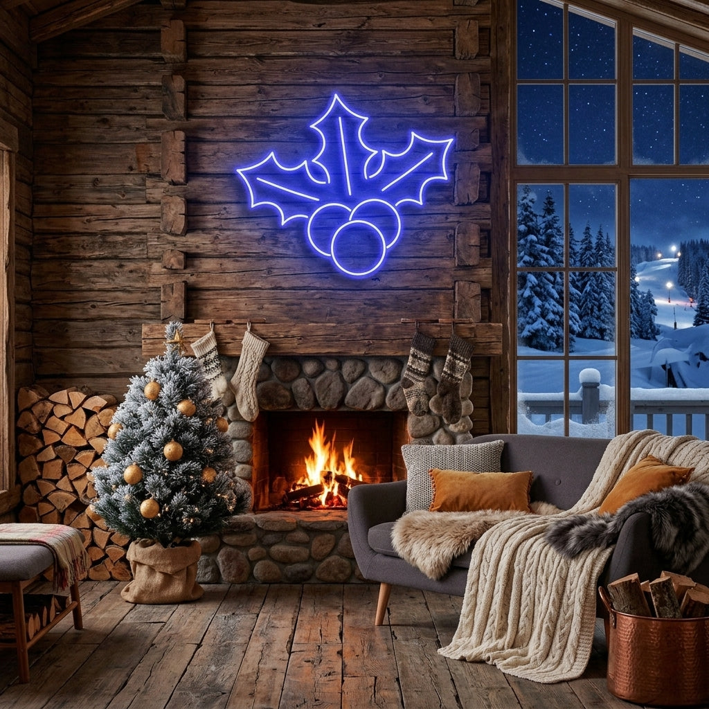 Christmas Holly Flex Neon Sign