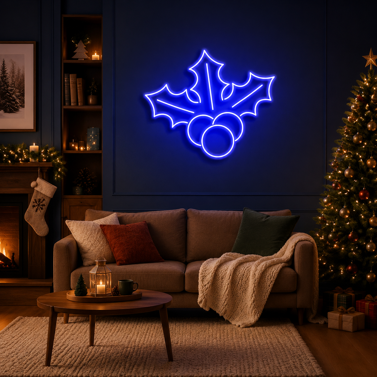 Christmas Holly Flex Neon Sign