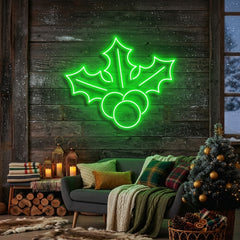 Christmas Holly Flex Neon Sign