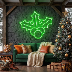 Christmas Holly Flex Neon Sign