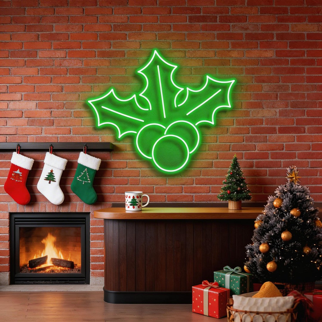 Christmas Holly Flex Neon Sign