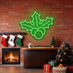 Christmas Holly Flex Neon Sign