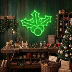 Christmas Holly Flex Neon Sign