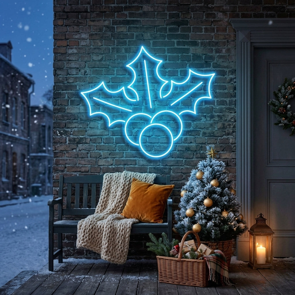Christmas Holly Flex Neon Sign