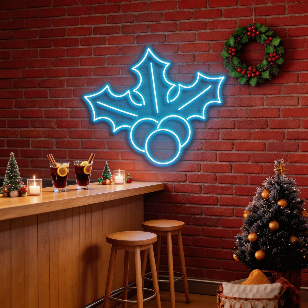 Christmas Holly Flex Neon Sign
