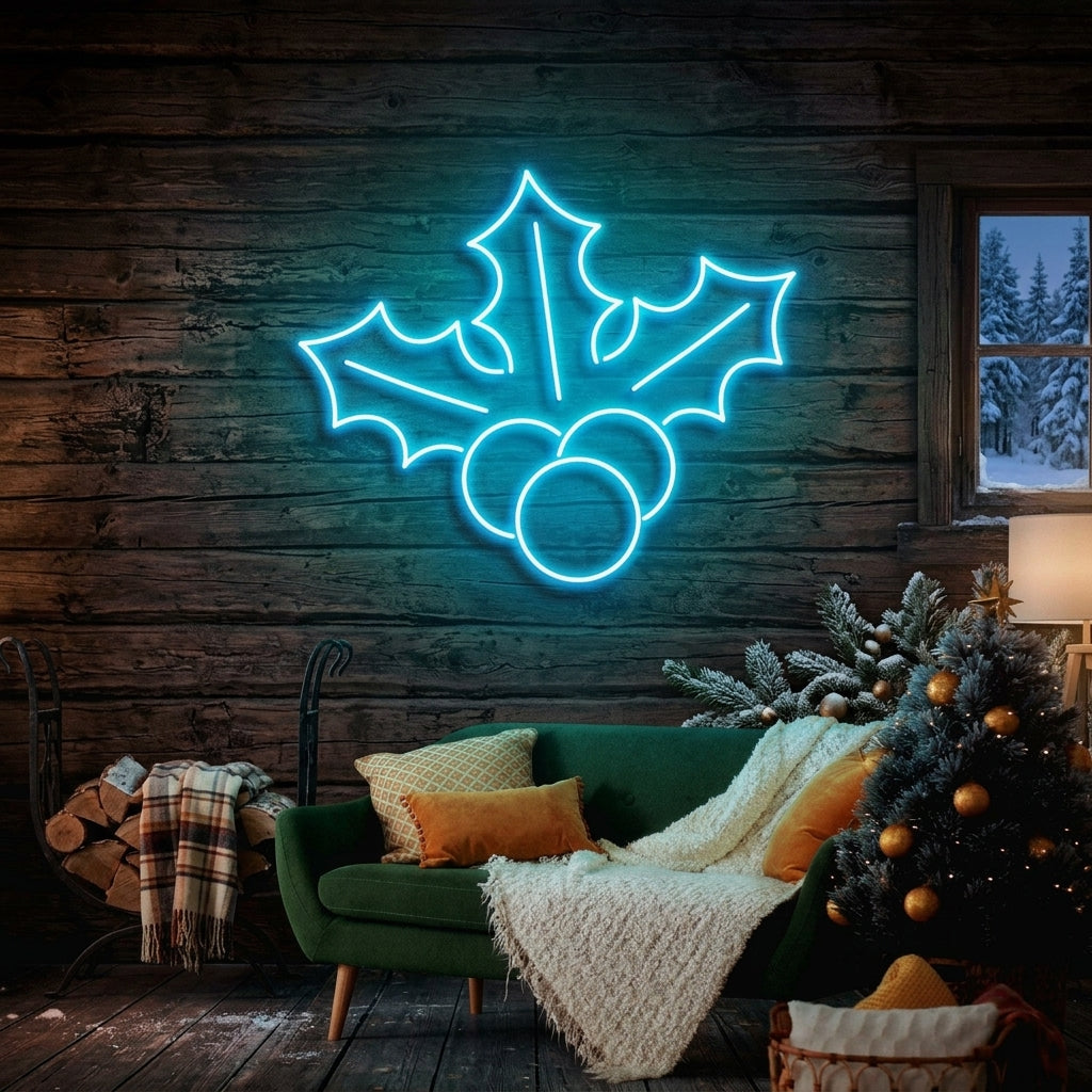 Christmas Holly Flex Neon Sign