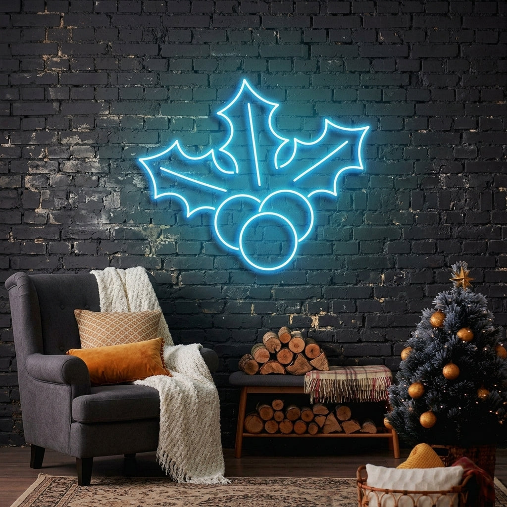 Christmas Holly Flex Neon Sign
