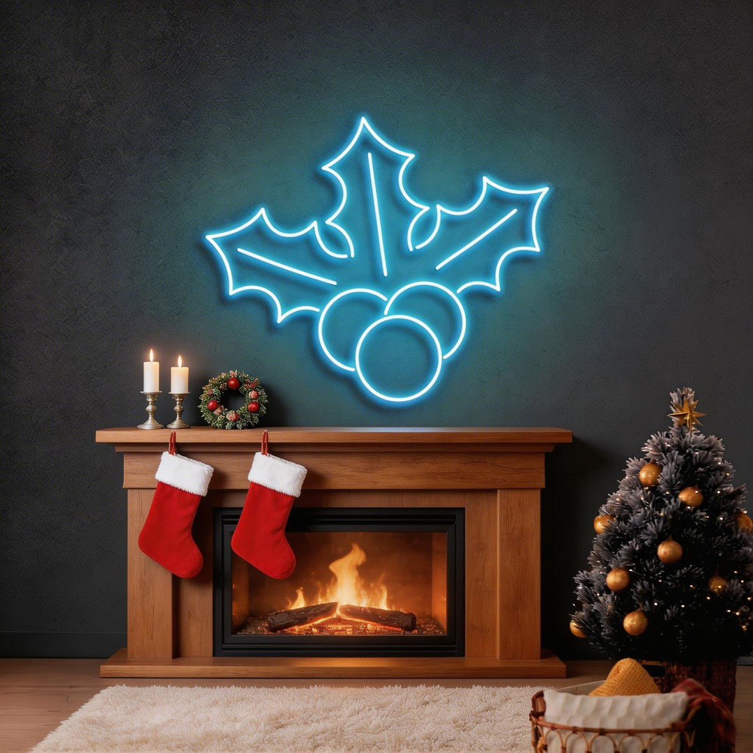 Christmas Holly Flex Neon Sign