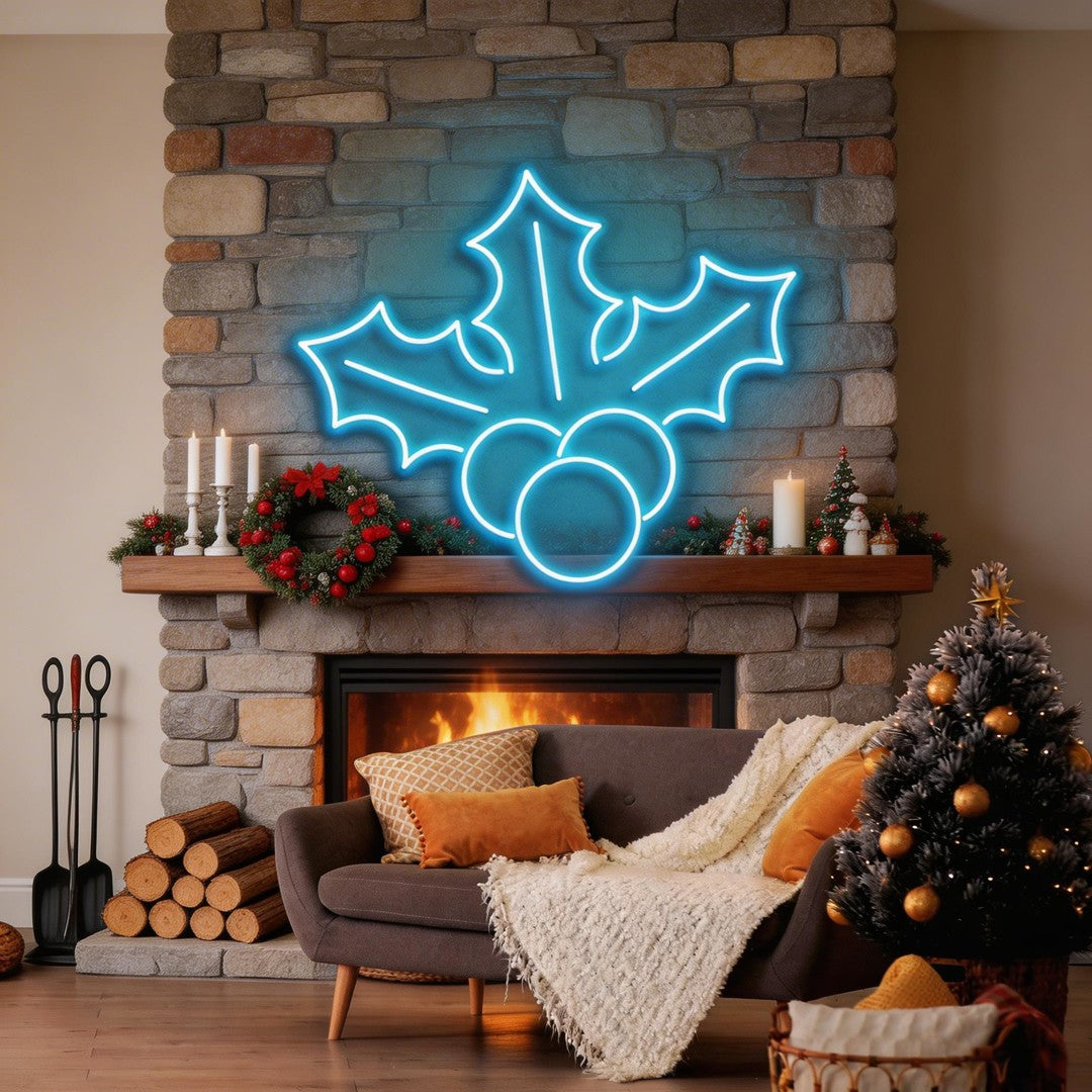 Christmas Holly Flex Neon Sign