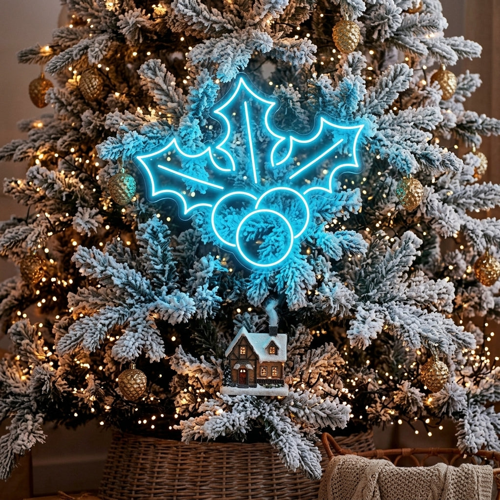 Christmas Holly Flex Neon Sign