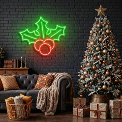 Christmas Holly Flex Neon Sign
