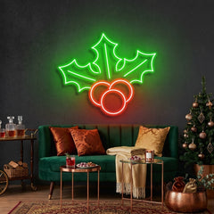 Christmas Holly Flex Neon Sign