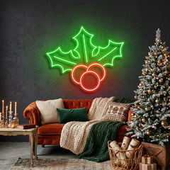 Christmas Holly Flex Neon Sign