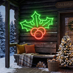 Christmas Holly Flex Neon Sign