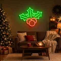 Christmas Holly Flex Neon Sign