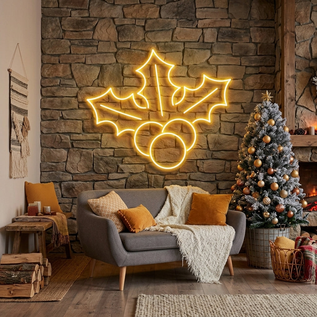 Christmas Holly Flex Neon Sign