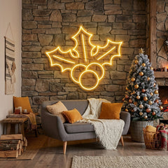 Christmas Holly Flex Neon Sign