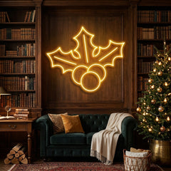 Christmas Holly Flex Neon Sign