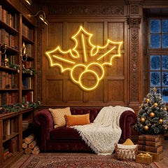 Christmas Holly Flex Neon Sign