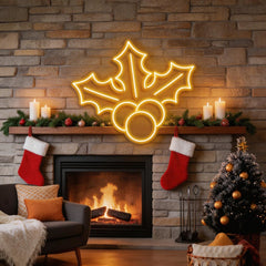 Christmas Holly Flex Neon Sign