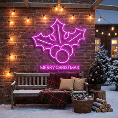 Christmas Holly Flex Neon Sign