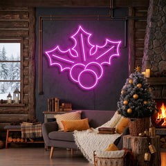 Christmas Holly Flex Neon Sign
