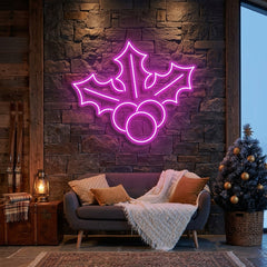 Christmas Holly Flex Neon Sign