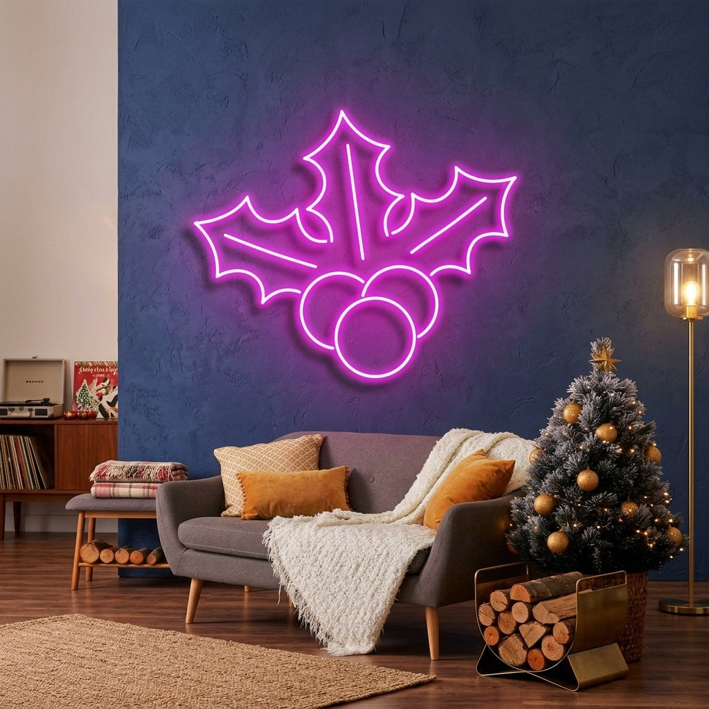 Christmas Holly Flex Neon Sign