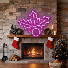 Christmas Holly Flex Neon Sign