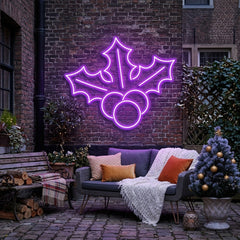 Christmas Holly Flex Neon Sign