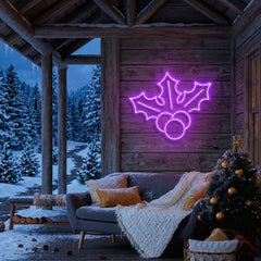 Christmas Holly Flex Neon Sign