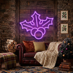 Christmas Holly Flex Neon Sign