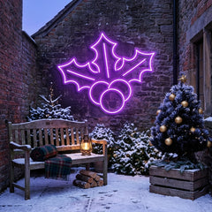Christmas Holly Flex Neon Sign