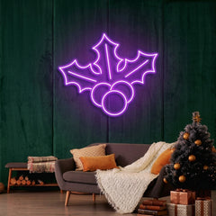 Christmas Holly Flex Neon Sign
