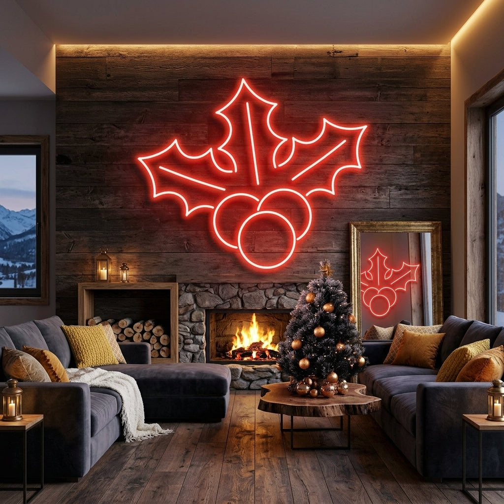 Christmas Holly Flex Neon Sign