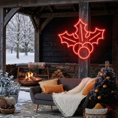 Christmas Holly Flex Neon Sign