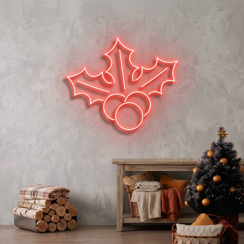 Christmas Holly Flex Neon Sign
