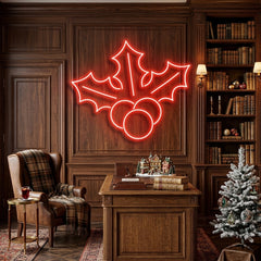 Christmas Holly Flex Neon Sign