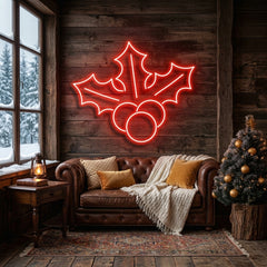 Christmas Holly Flex Neon Sign