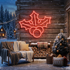 Christmas Holly Flex Neon Sign