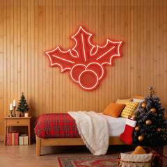 Christmas Holly Flex Neon Sign