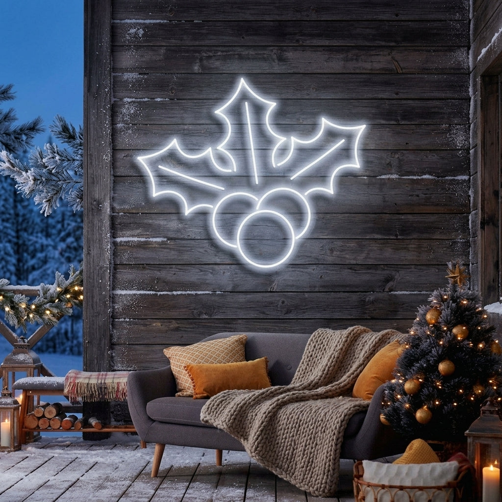 Christmas Holly Flex Neon Sign