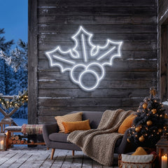 Christmas Holly Flex Neon Sign